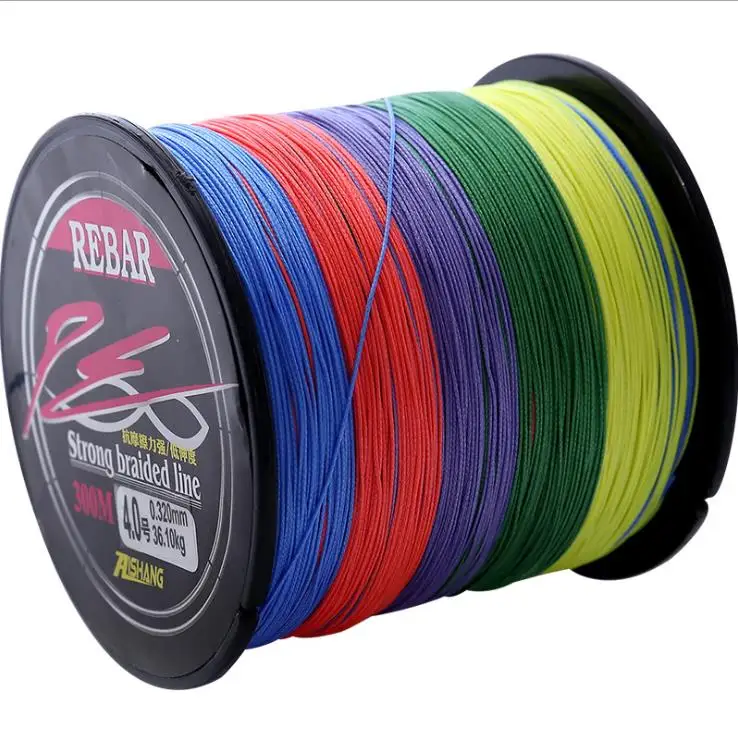 

SNEDA Wholesale 8 Braided Multicolored 300 Meters Five-color Cycle Braided Line Big Fishing Rope Cord Pesca Fishing Line, 10colors