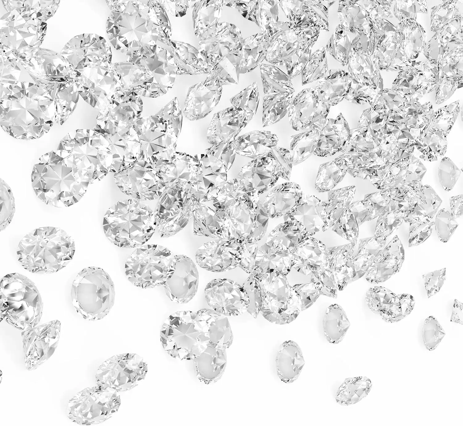 

6000PCS 6mm Clear Acrylic Diamonds Fake Diamond Gems Vase Fillers Table Scatter Party Favor Wedding Decoration Photography Props