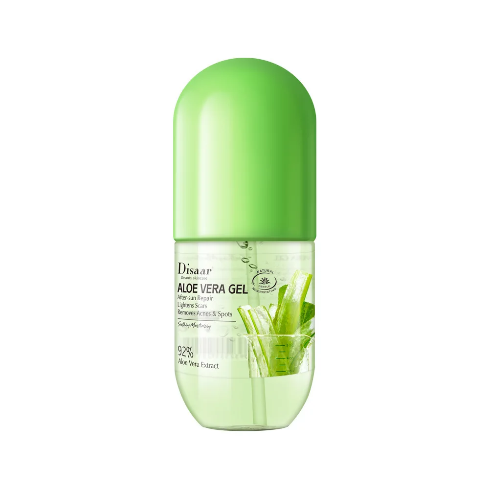 

new product capsule packing korea Skincare best natural moisturizing soothing Organic 100% natural pure aloe vera gel for face