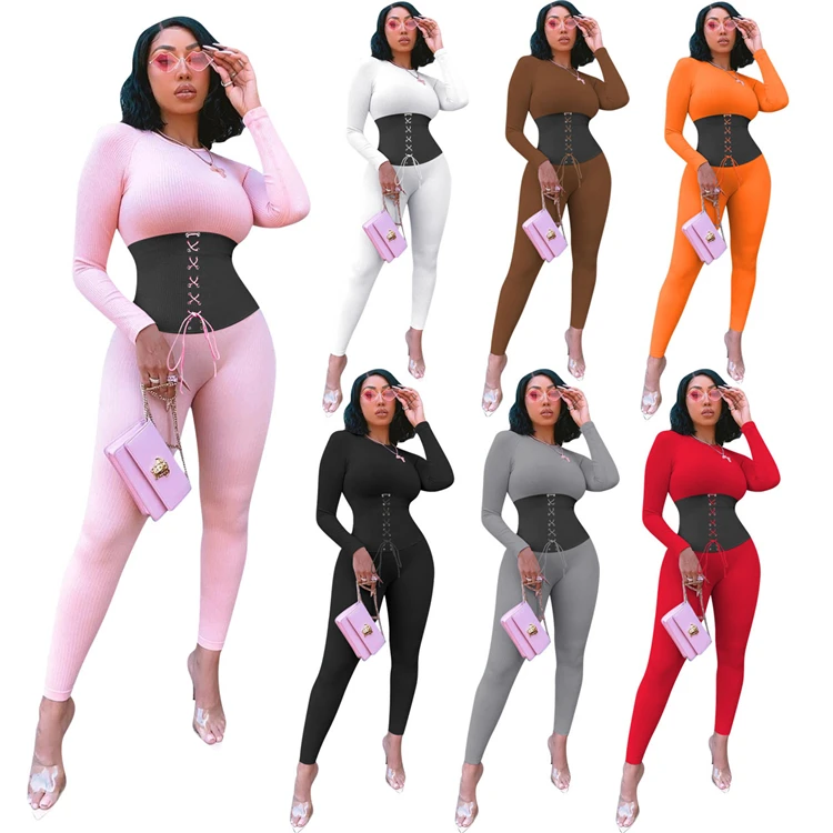 

Customized LOGOWomen's autumn new sports jumpsuit womens clothing 2021 NK183