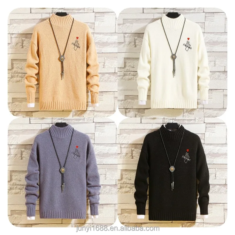 

Hot selling fashion men's winter warm sweater jacket manufacturer wholesale