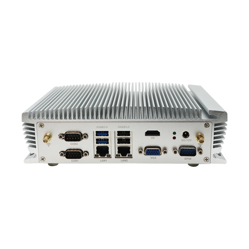 

Eglobal Fanless Embedded Pc with Core i5 6360U 6xRS232 COM 1xGPIO 8xUSB Dual LAN WIN10 Mini Pc Industrial