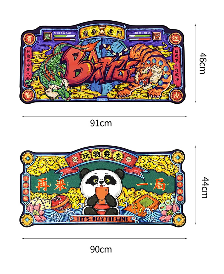 BUBM OEM Custom Chinoiserie Style Large Sublimation Gaming Desk Mousepad