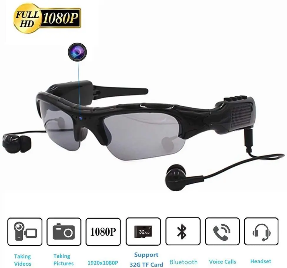 bluetooth camera sunglasses