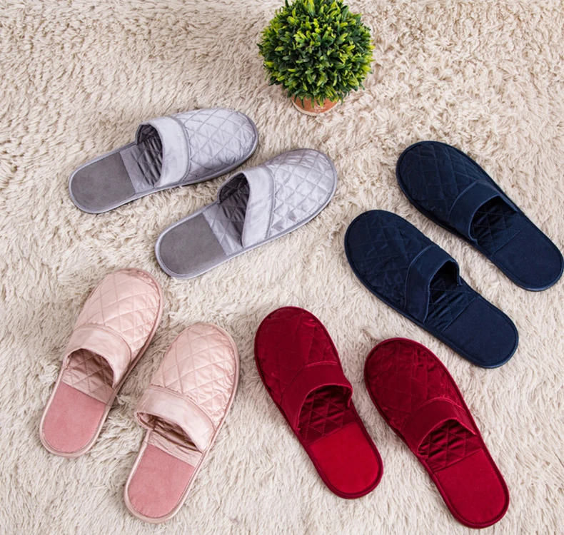 

Silviye Hot Sale RTS Flat Susper Soft Light 19MM Real Silk Women Home Slippers