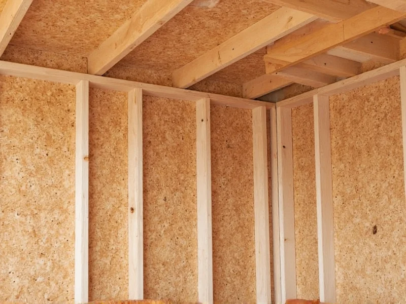 Properly sealed OSB wall sheathing for DIY shed