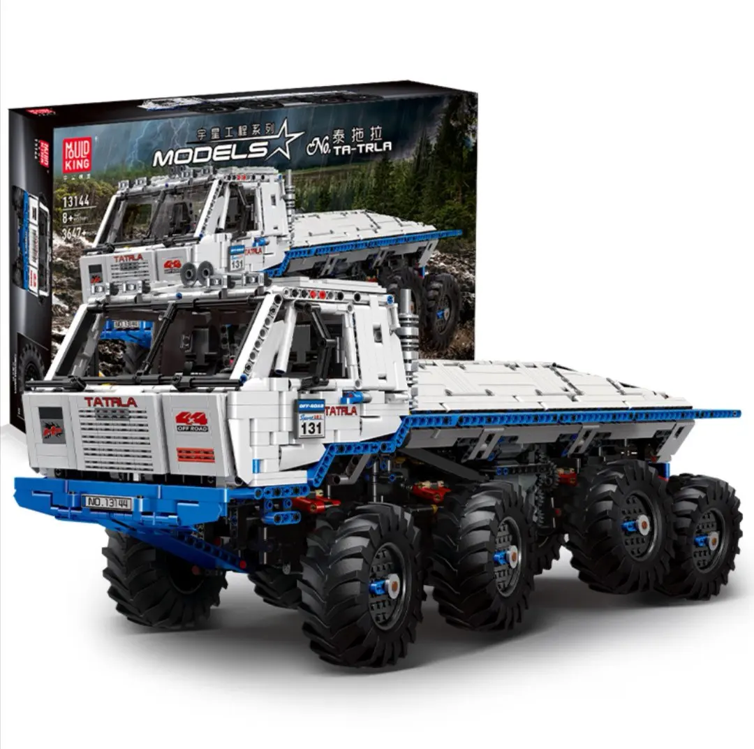 

MouldKing 1:8 Technic toy The Arakawa Moc Tow off-road Truck Tatras 813 8x8 Building Blocks Bricks 27092 kids DIY Toys gift