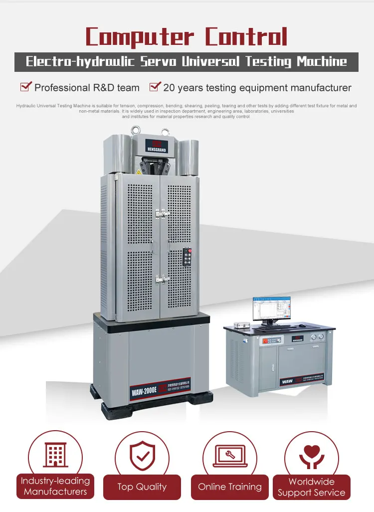 Astm A370 Mechanical Testing Equipment +hydraulic Universal Testing