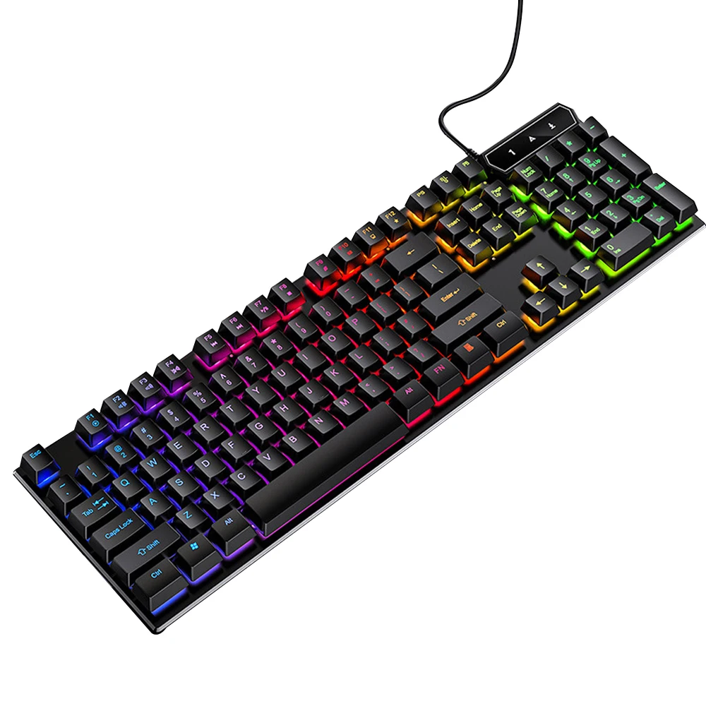 

2021 New Promotion mechanical touch gaming Keyboard cover Multi-color Professional V4 Mechanical stand Game Competition, Black,white