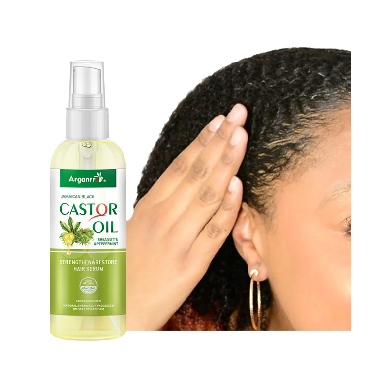 

Private Label 237ML Hair Growth Serum Spray Jamaican Black Castor Oil Hair Growth Spray For adds definition and gloss