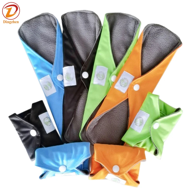 

Organic Amazon Sanitary Woman Bamboo Waterproof Washable Napkin Reusable Cotton Menstrual Pad