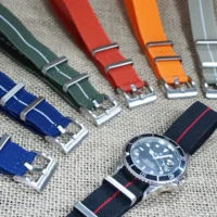 

2019 OEM 24 Colors Custom Bracelet Parachute Elastic Fabric Nylon Watch Band 20mm 22mm Nato Strap