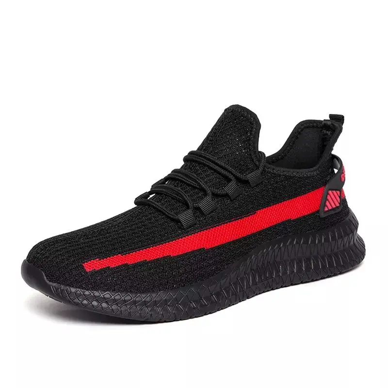 

Latest Design Lightweight Fitted Casual Shoe Comfort Popular Men Top Casual Sport Shoes For Spring, Biue black red