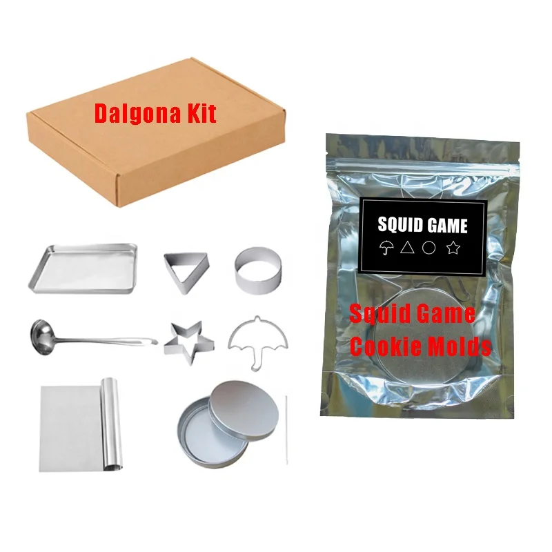 

Timi's 2021 TV Show Game Cookie Mold Sets, Game Cookie Cutters, Dalgona Kit, Silver