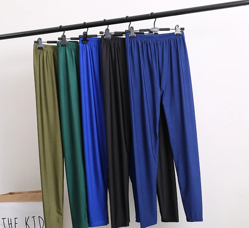 

Solid Candy Color Plus Size Polyester Spandex Shiny Leggings Women