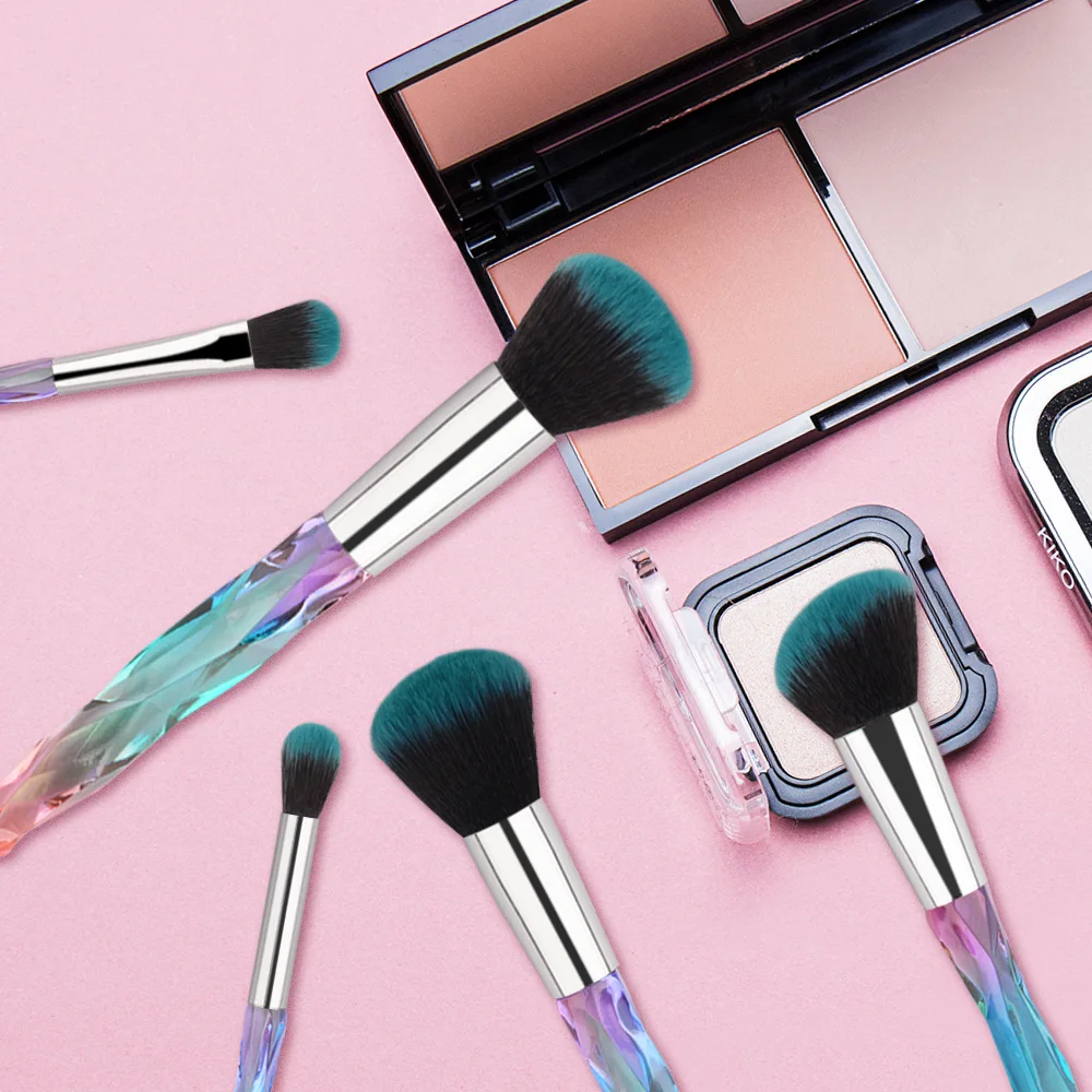 

Personalised Logo Pink Foundation Makeup Brush Set