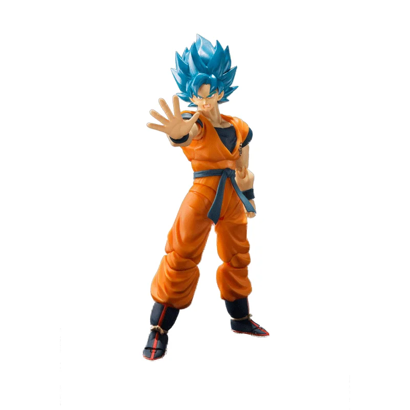 Anime Super Saiyan Blue Hair Wd Movable Goku Action Figure Pvc ...