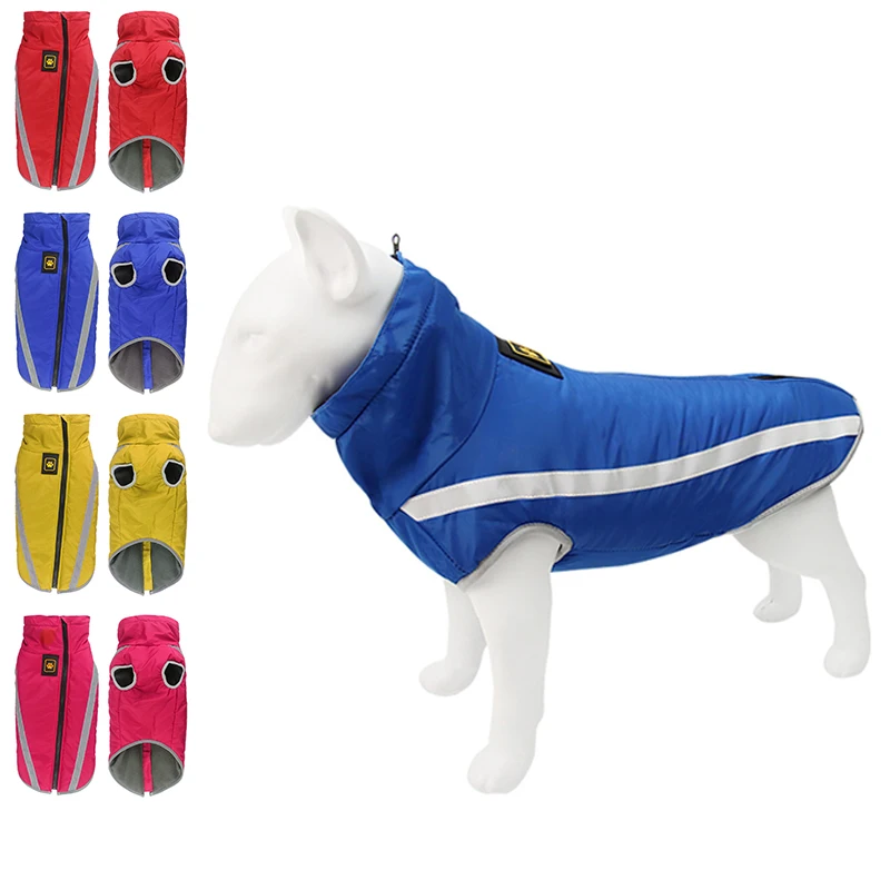 

(XL)Pet Designer Keep Warm Thickened Outerwear Reflective Waterproof Coat Clothes pets accessories