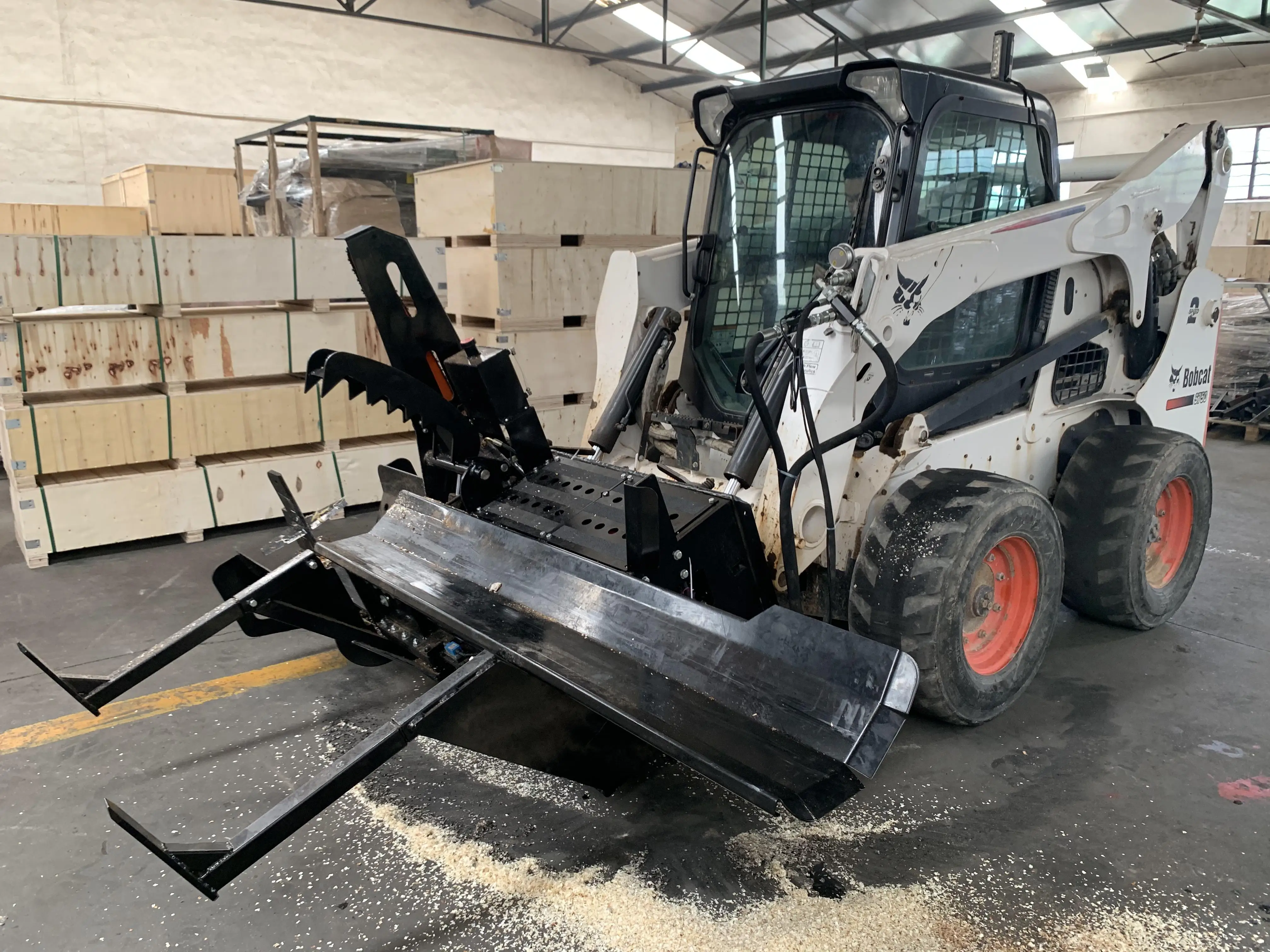 Fully Automatic Pto Skid To Turn Firewood Circular Saw Firewood