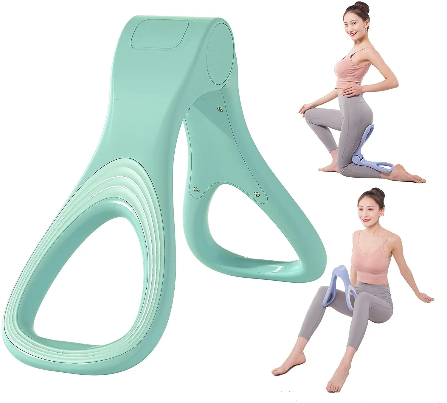 

CHOOYOU New Hip Thrust Exerciser Pelvis Floor Muscle Medial Exerciser Buttocks Inner Thigh Leg Fitness Hip Trainer Thigh Masters, Pink/green/blue/custom
