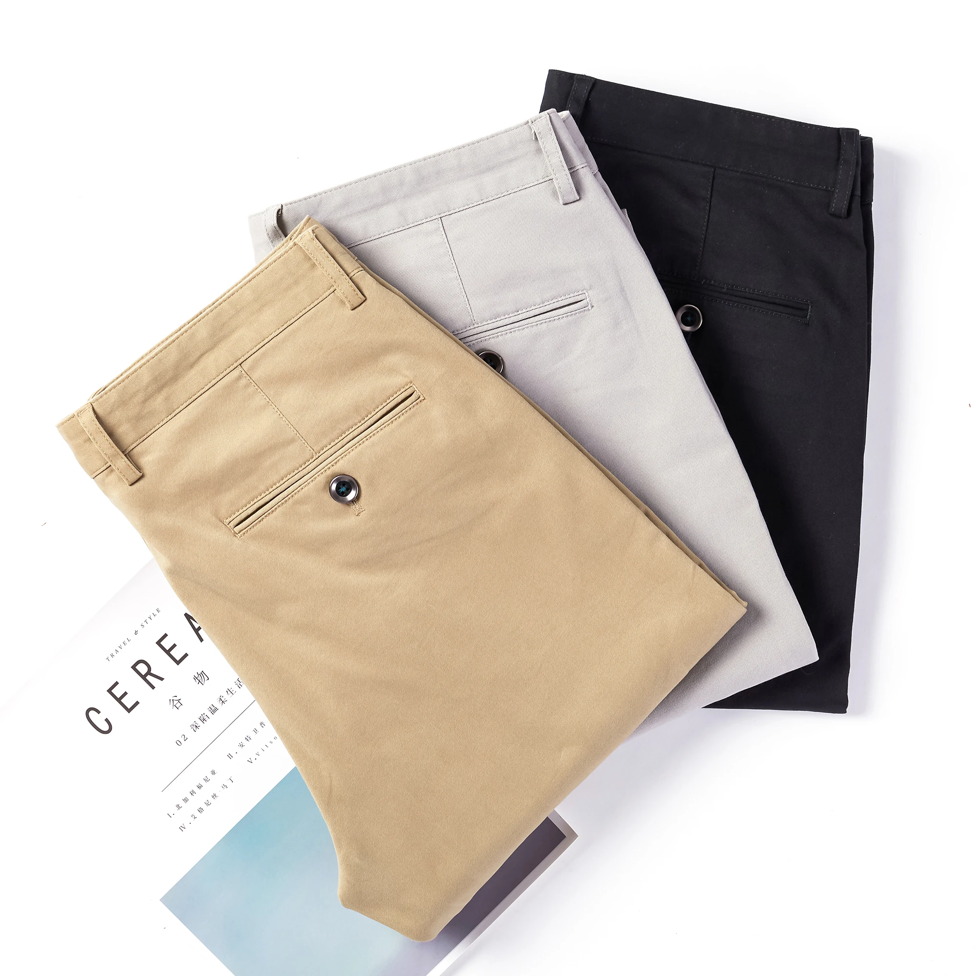 

Wholesale cheap fat mens trousers suit men's business pants casual men's pants chino pants