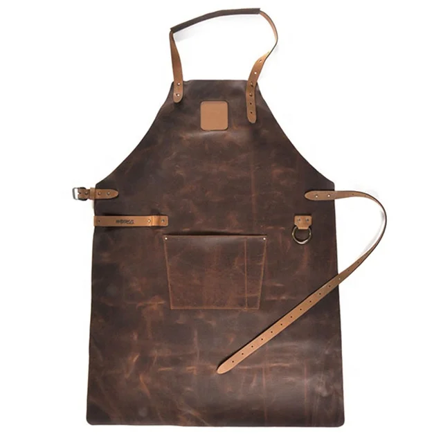 

BBQ Apron Welding Apron Cow Leather Apron, Can be customized