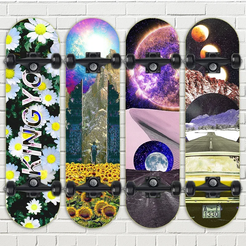 

31 inch Canadian maple customizable skateboard deck suitable for extreme sports and outdoor skateboarding