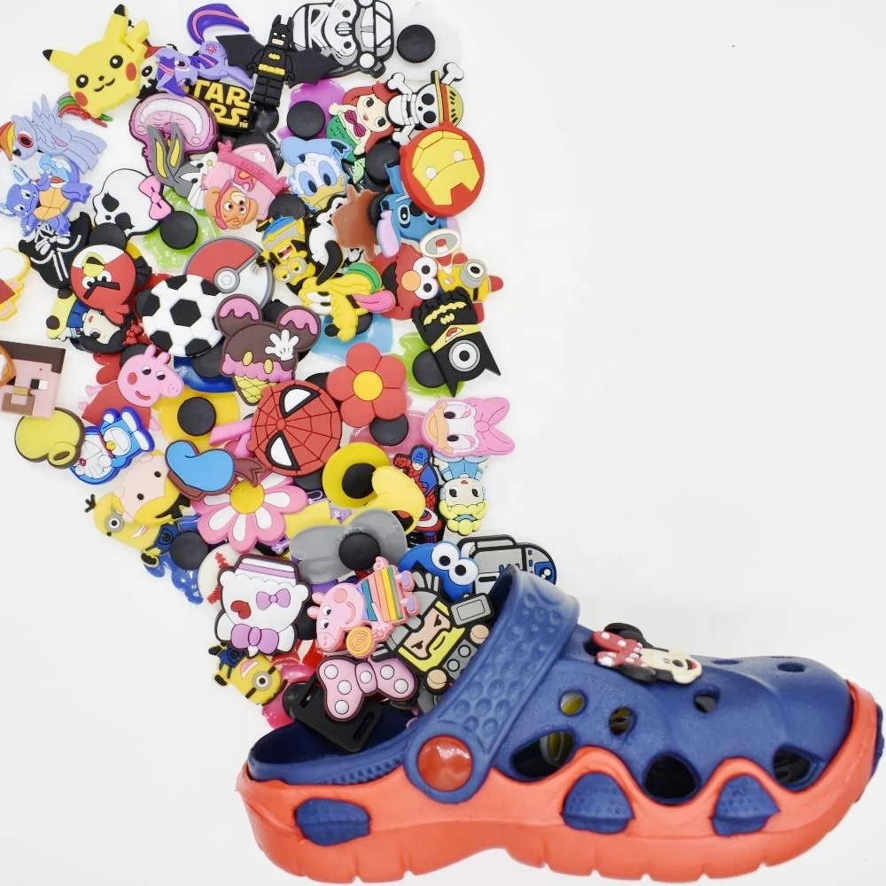 

PVC Shoe Charms Decoration Fit Clog/Wristbands Birthday Gifts, As pic