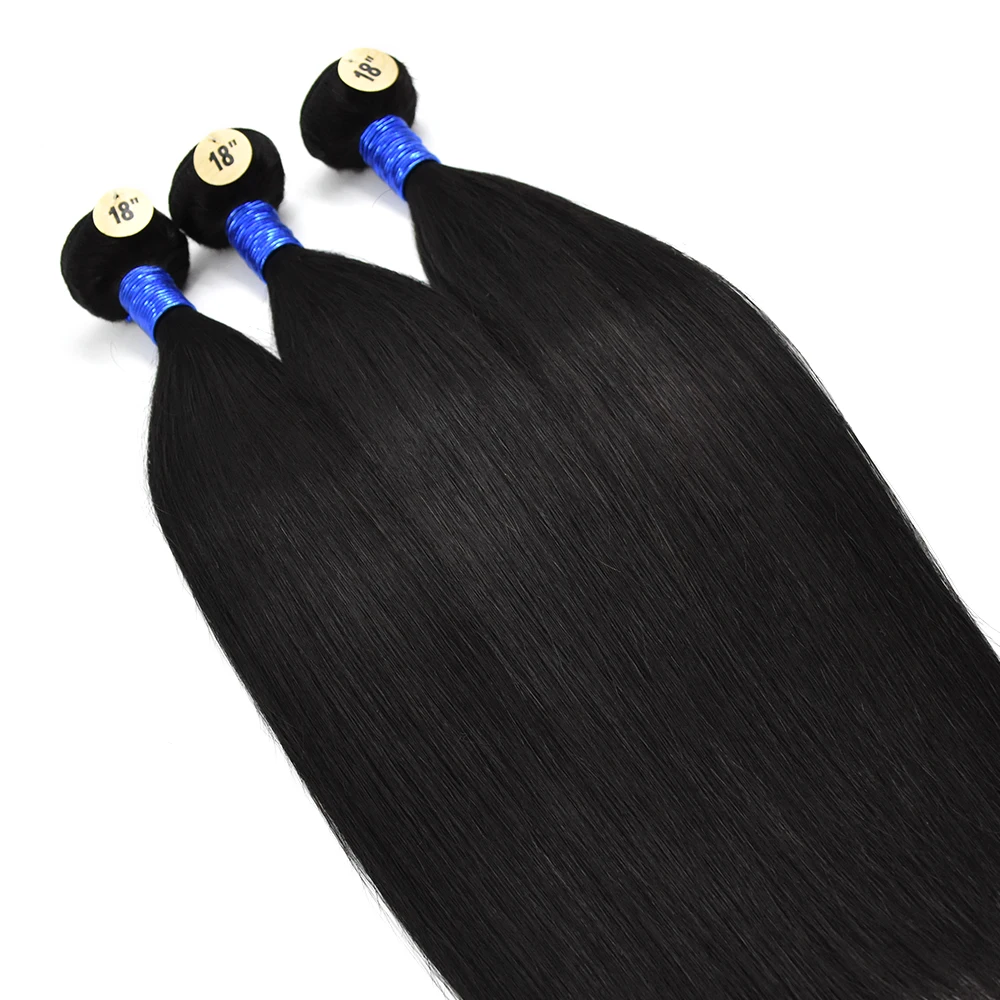 Bone Straight Human Hair Extension Double Weft Double Drawn Cut From One Donor Cuticle Aligned Human Hair Weft