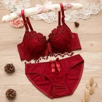 

Japan heart to heart gathered push up sexy bra set cute models girls underwear panties bra&brief sets
