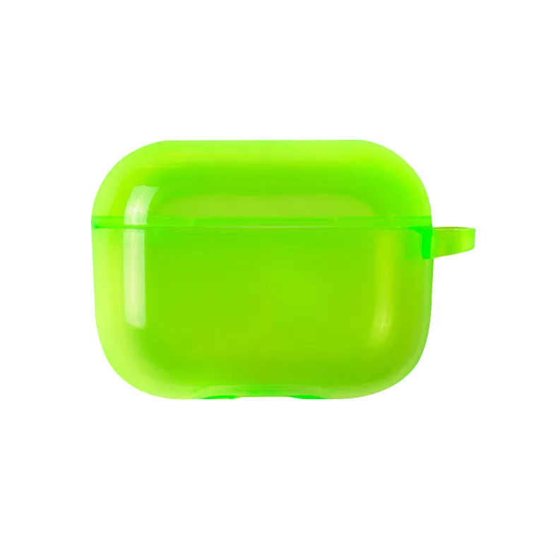 

Green color TPU case for airpods rpo custom logo print cover, Red, orange, green