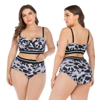 

2019 tankini two pieces Swimwear Fashion Women Sexy Bikini Plus Size Swimwear