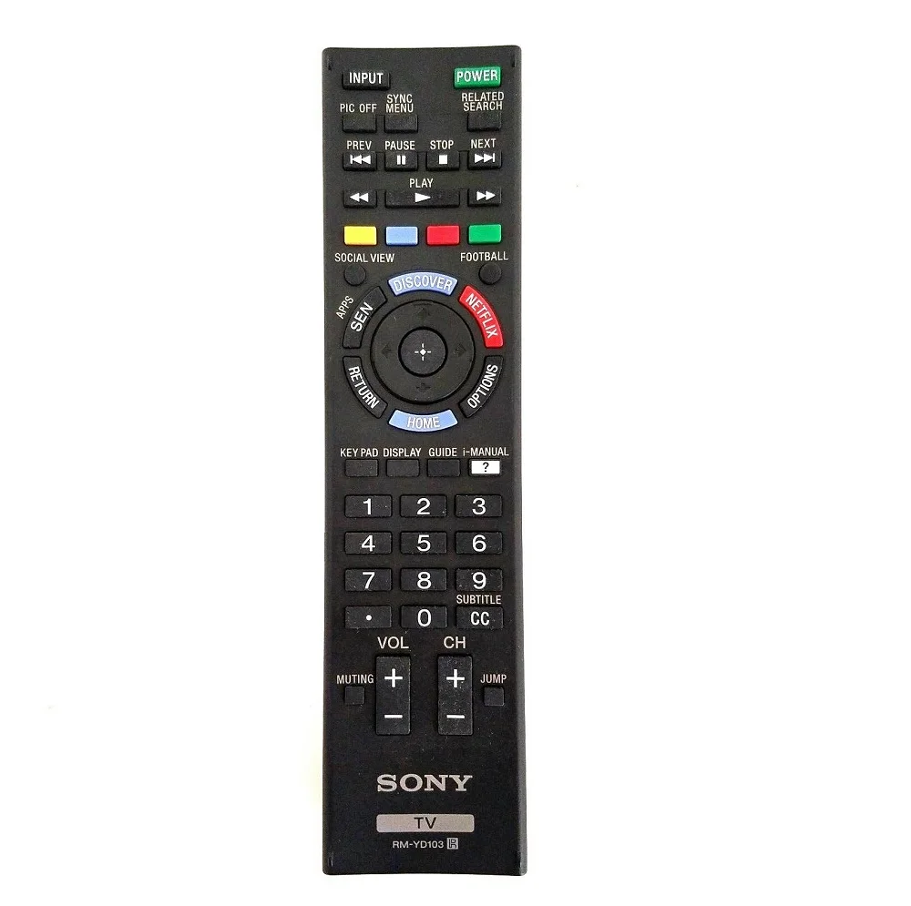 

Wholesale RM-YD103 Replacement TV Remote Control use for Sony Smart LED HDTV, Black