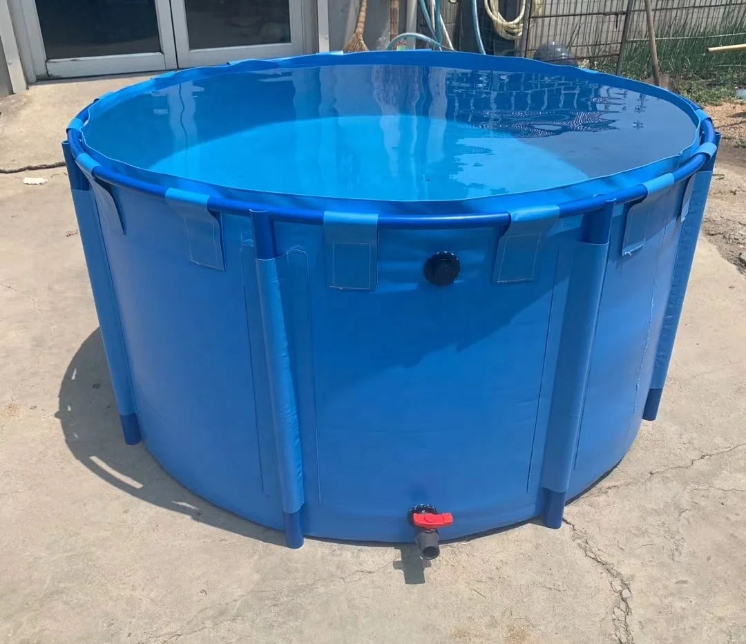 

2000L Aquarium Round Folding Fish Tank with PVC holder and 600D Poly Fabric