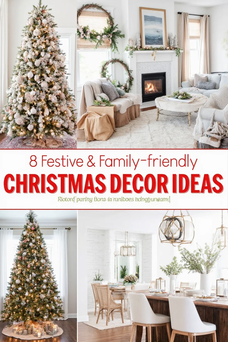 Mixed DIY and store-bought ornaments on a tree