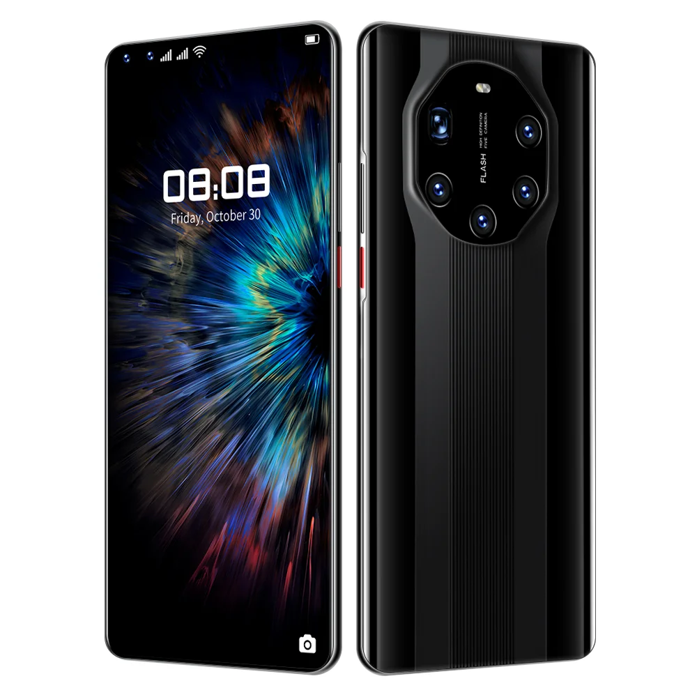 

New Unlocked Smartphone Mate40RS With Dual SIM Card Face ID Original Unlock Android 10 12GB+512GB original new android phone, Black/gold/silver