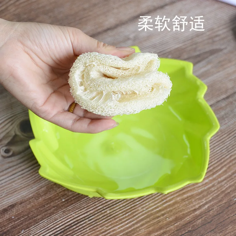 Wholesale Loofah Sponge Custom Natural Biodegradable Lufa Brush Dish