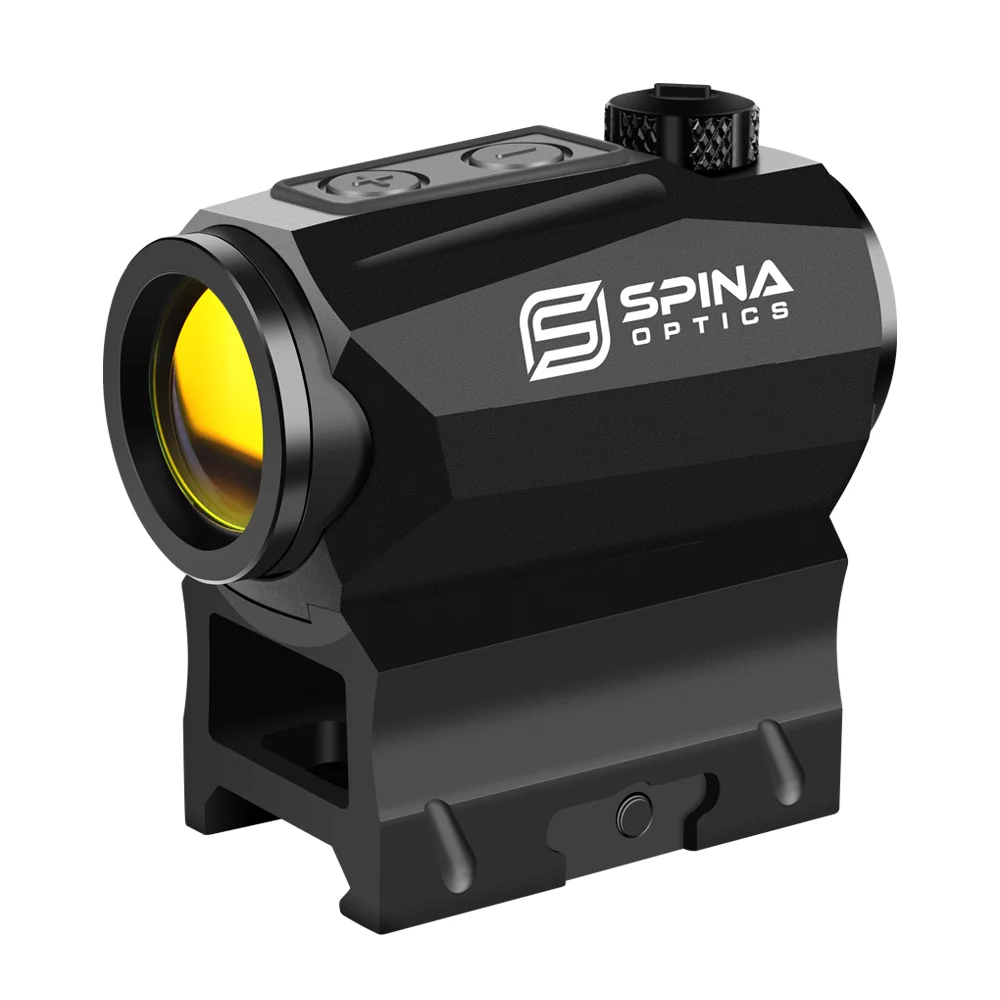 

SPINA Tactical 1x20 Compact 2 Moa Red Dot scope Sight Reflex Riflescope For Real Firearms .308 5.56 7.62 AR15, Black