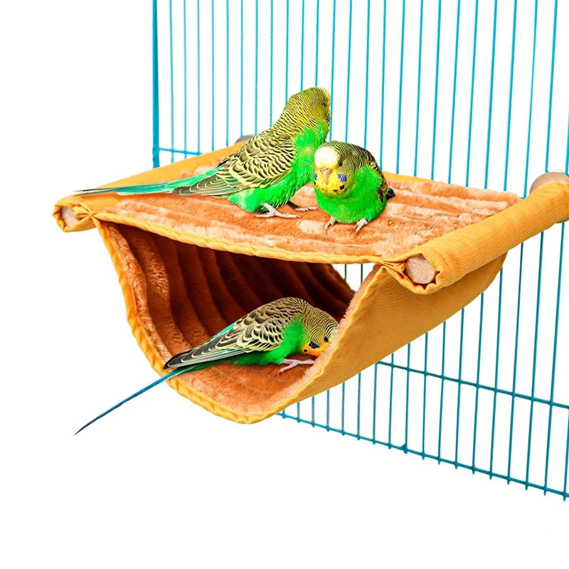 

Bird Nest House Winter Warm Parrot House Bed Hammock Tent Toy Bird Cage Perch Stand for Parrots Budgies Parakeet, Customized color