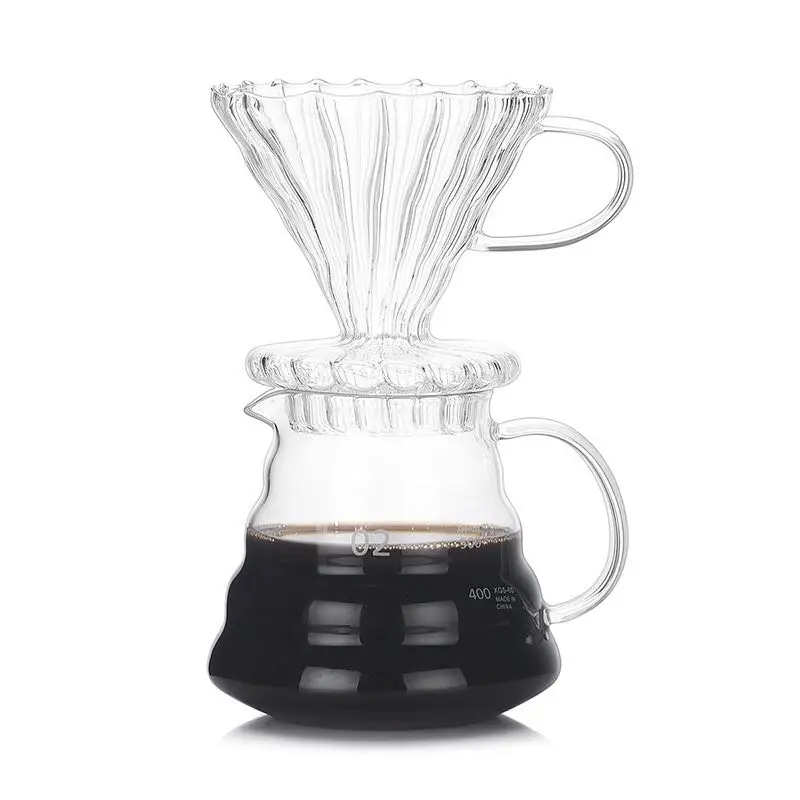 

New Design Good Quality customized logo cloud shape Cafetiere coffee set Pot with Handle