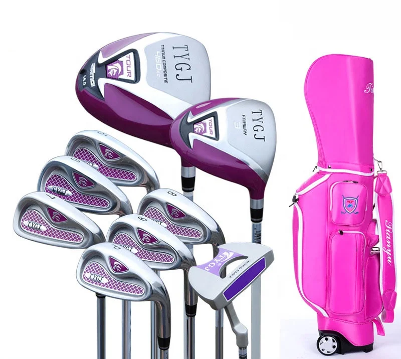 Fashion Promotional a Complete Set of Golf Clubs for Women's Practice Sets  Beginners to Practice a Complete Set of Golf Clubs