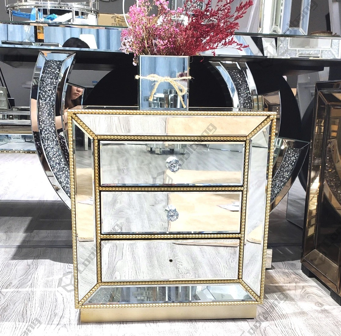 Wholesale Bedroom Antique Mirror Bedside Table Buy Mirror