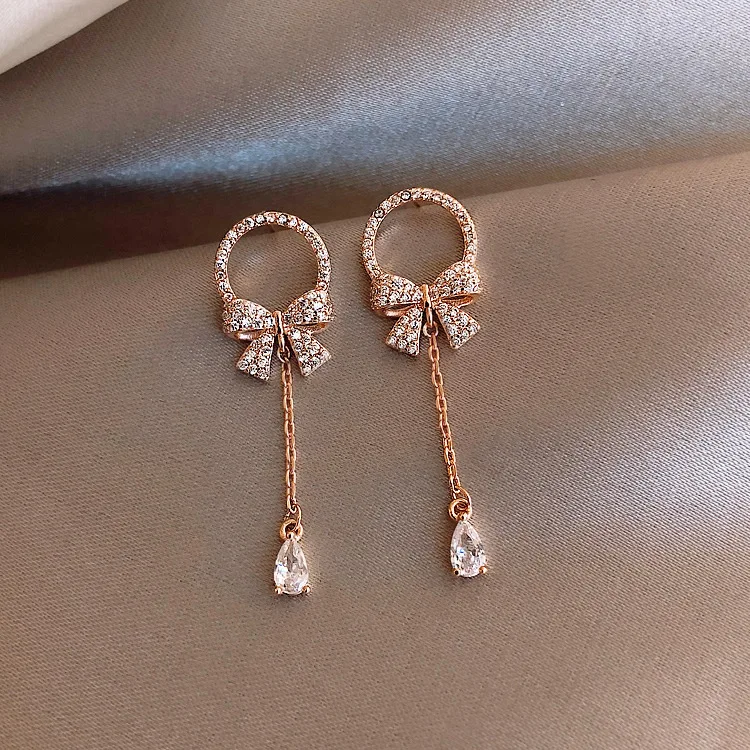 

new statement bowknot trendy earrings 2020 women