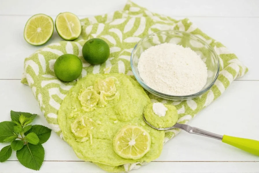 Assorted dry lime products on display