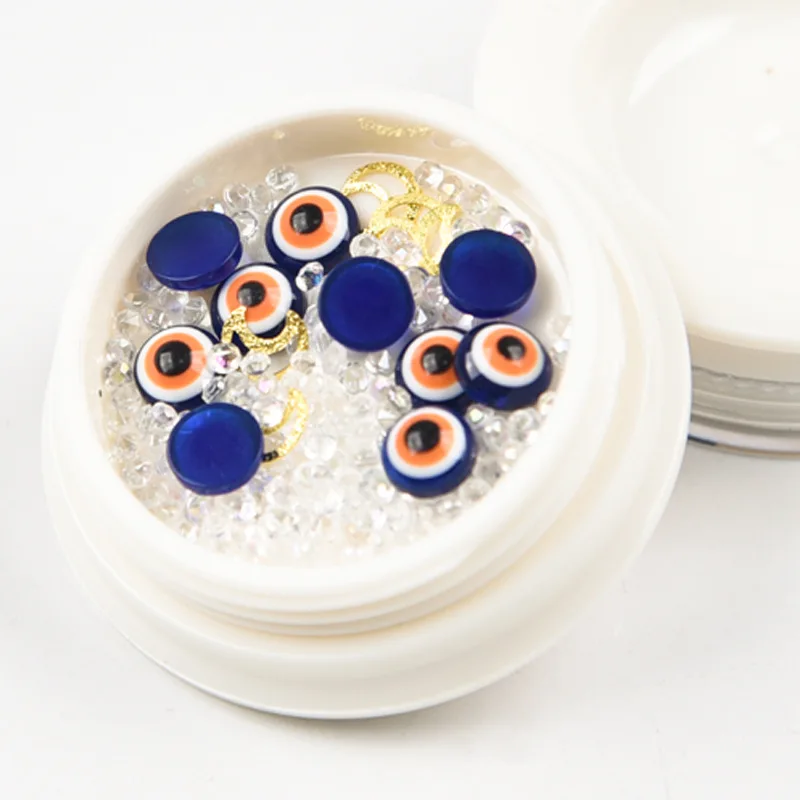

Fashion Evil Eye Nail Charms Professional Demon Blue Eye Hot Nail Jewelry