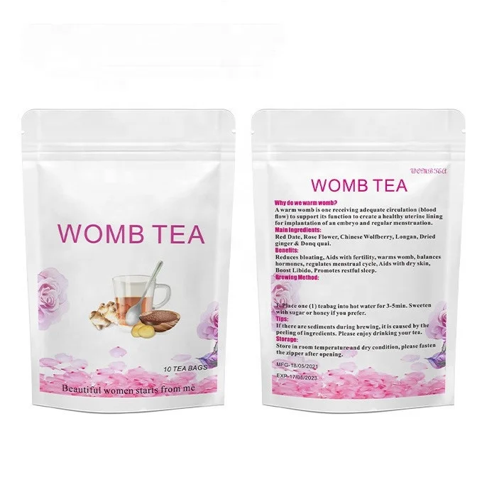 

Private label Warm Womb Uterus Tea for Woman Period Time wellcare Organic Herb Yoni Detox Tea