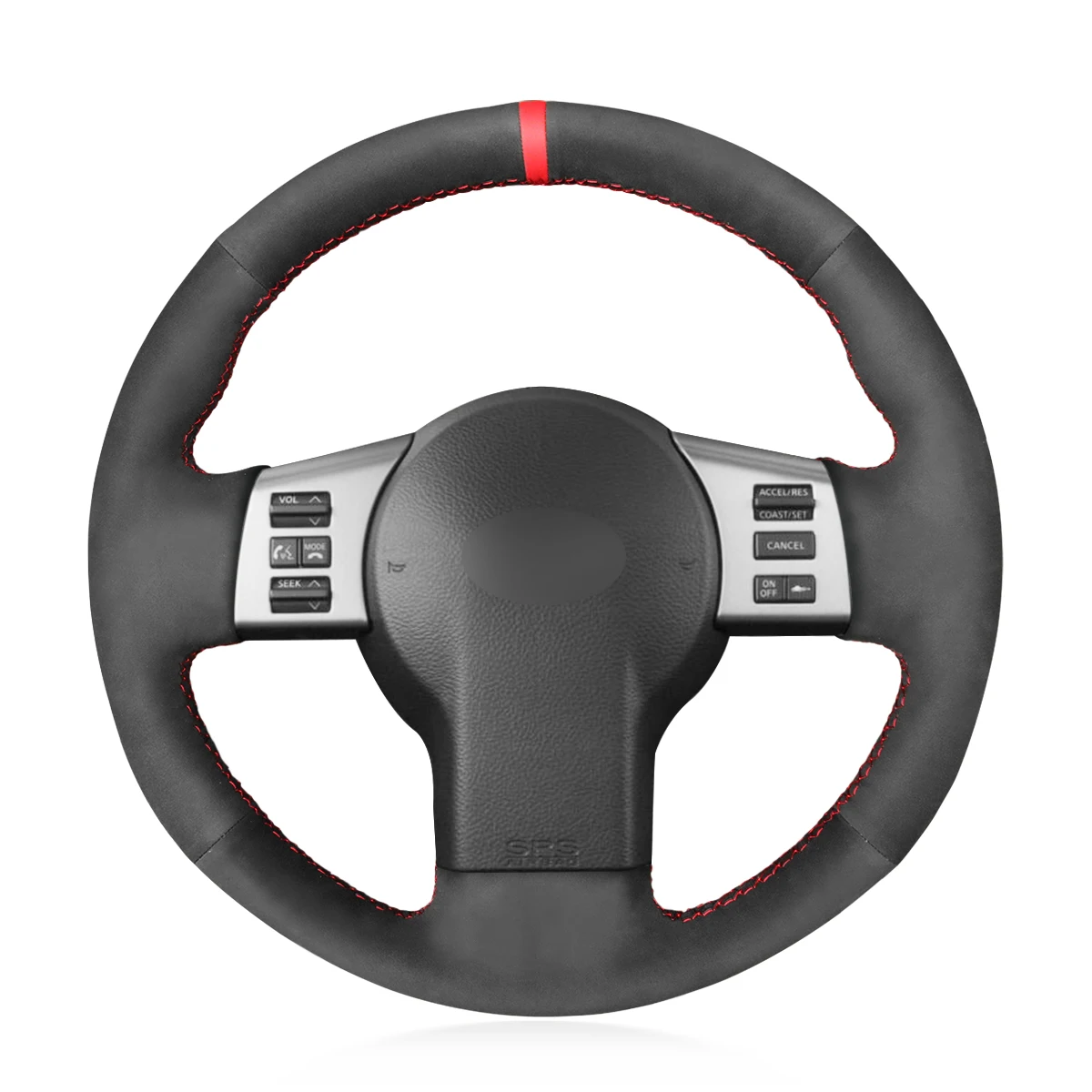 

Hand Stitching Black Suede Steering Wheel Cover for Nissan 350Z Z33 Infiniti FX35 FX45 2003 2004 2005 2006 2007 2008