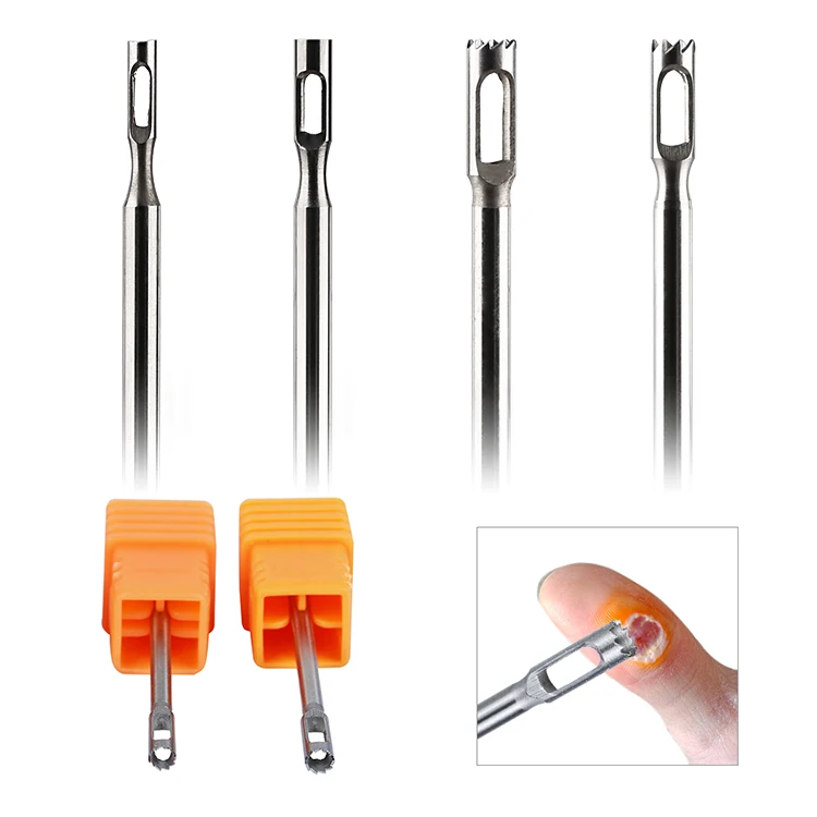 

New Professional E-File Stainless Steel Medical Pedicure Nails Drill Bit Cone Rim Removal Foot Callus Cuticle Cutter Nail Bits