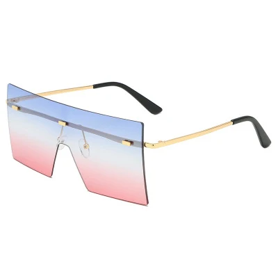 

2020 Rimless square gradient sunglasses new type Fashion popular Women Sunglasses UV400 sunglass price