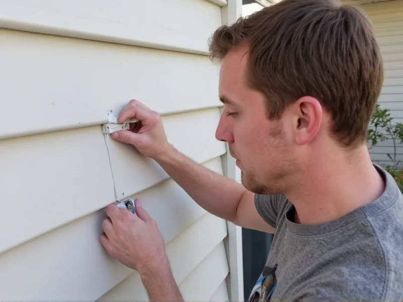 Homeowner testing DIY security system sensors